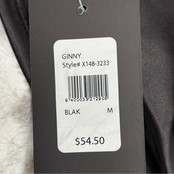 NWT Frederick's of Hollywood Ginny 2 Pc Sleep Set Black Satin Womens Medium - Picture 13 of 14